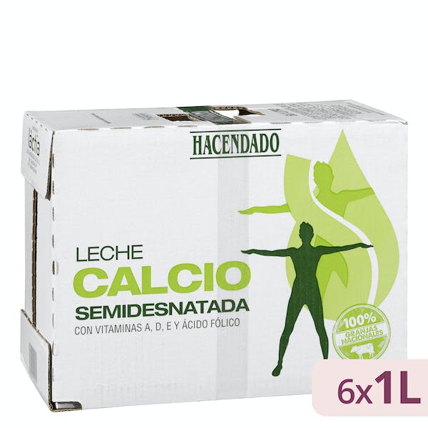 Precio En Mercadona De Leche Semidesnatada Calcio Hacendado Bricks X