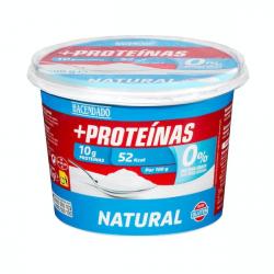 Postre lácteo +Proteínas natural Hacendado 0% m.g 10 g proteínas Bote 0.5 kg