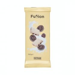 Chocolate blanco Fussion Hacendado galletas al cacao Tableta 0.1 kg