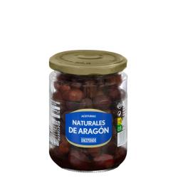 Aceitunas negras naturales de Aragón Hacendado Tarro 0.25 kg