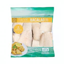 Tacos de bacalao sin espinas Maredeus congelado Paquete  kg