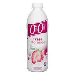 Yogur líquido desnatado de Fresa Hacendado 0% m.g 0% sin azúcares añadidos Botella 1 kg