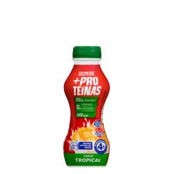 Yogur líquido +Proteínas desnatado sabor tropical Hacendado 0% m.g 20 g proteínas Botella 0.28 kg