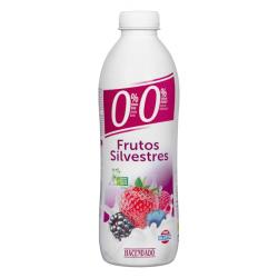 Yogur líquido desnatado Frutos Silvestres Hacendado 0% m.g 0% sin azúcares añadidos Botella 1 kg