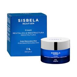 Crema facial Revitaliza y Reestructura Sisbela Reafirm Deliplus con ácido ribonucleico RNA Tarro 0.05 100 ml