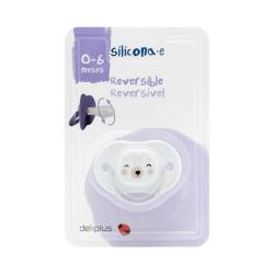 Chupete silicona reversible +0 a 6 meses Deliplus Paquete 1 ud