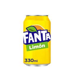 Refresco Fanta limón Lata 330 ml