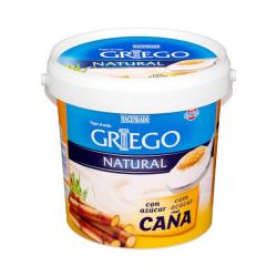 Yogur griego natural Hacendado con azúcar de caña Bote 1 kg
