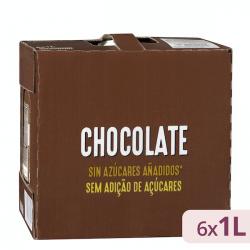 Bebida de soja con chocolate Hacendado 6 bricks X 1 L