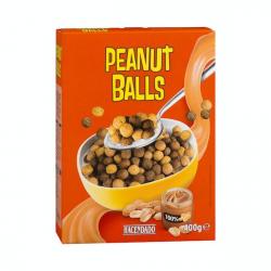 Cereales Peanut Balls Hacendado bolas de maíz y crema de cacahuete Caja 0.4 kg