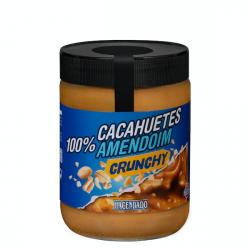 Crema de cacahuete 100% Crunchy Hacendado Tarro 0.5 kg