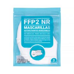 Mascarillas FFP2 NR Deliplus Paquete 3 ud