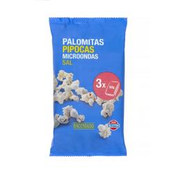 Palomitas de maíz con sal Hacendado para microondas Paquete 0.27 kg