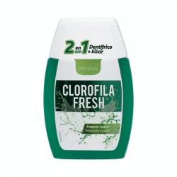 Dentífrico gel Clorofila Fresh Deliplus 2 en 1 Bote 0.1 100 ml