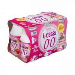 Bebida láctea de fresa L-casei 0% materia grasa 0% azúcares añadidos 6 mini botellas X 0.1 kg