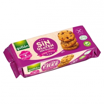 Galletas con pepitas de chocolate sin azúcar añadido Gullón sin gluten 130 g. en Carrefour