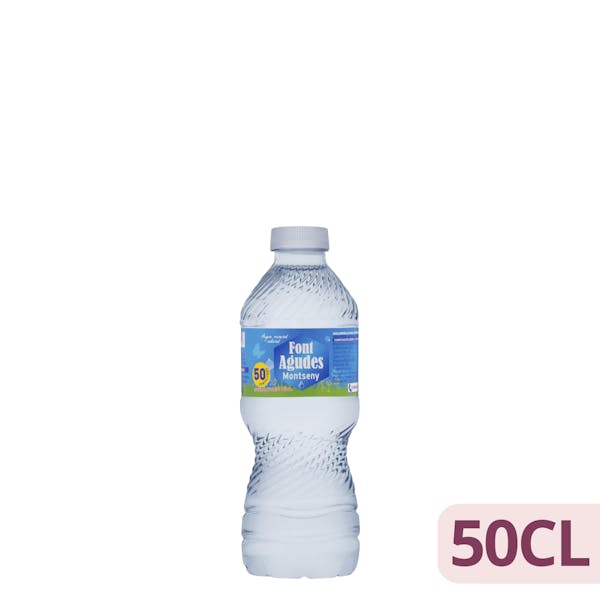 Agua mineral Font Agudes pequeña Botella 500 ml en Mercadona