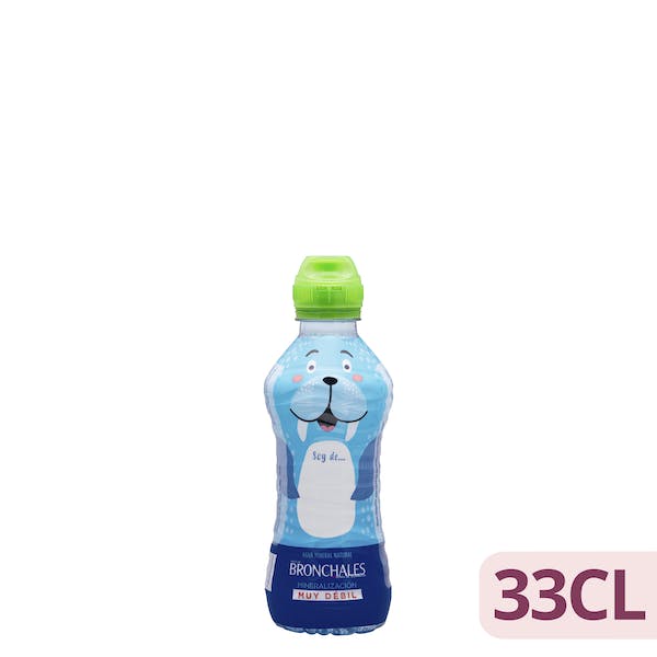 Agua mineral Bronchales pequeña tapón infantil Botella 330 ml en Mercadona