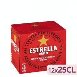 Cerveza Estrella Damm 12 botellines X 250 ml