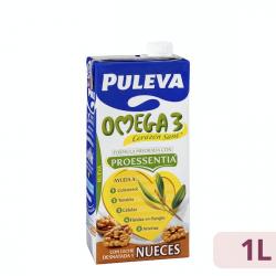 Bebida láctea desnatada omega 3 nueces Puleva Brick 1 L