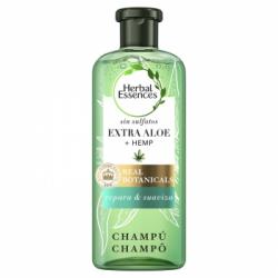 Champú repara & suaviza extra aloe + hemp bío:renew Herbal Essences 380 ml.