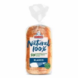 Pan de molde natural blanco con corteza Bimbo sin lactosa 360 g.