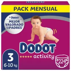 Pañales Dodot Activity T3 (6-10 kg.) 224 ud.