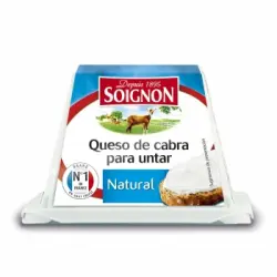 Queso de cabra natural para untar Soignon 150 g.