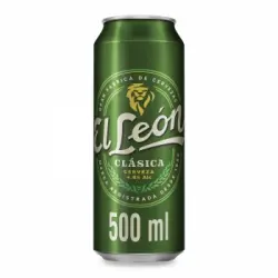 Cerveza El León clásica lata 50 cl.