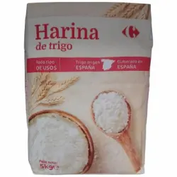 Harina de trigo Carrefour 5 kg.