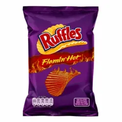 Patatas fritas onduladas Flamin'Hot Ruffles sin gluten 75 g.