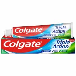 Dentífrico anticaries y frescor a menta Triple Action Colgate 75 ml.