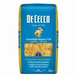 Pasta Conchiglie Rigate De Cecco 250 g.