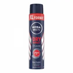 Desodorante en spray dry impact Nivea Men 250 ml.