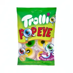 Golosinas ojos rellenos Halloween Trolli Pop Eye Paquete 0.075 kg