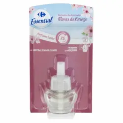 Ambientador eléctrico flores de cerezo Essential recambio Carrefour 1 ud.