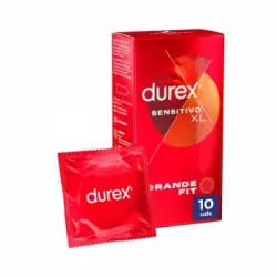 Preservativos sensitivo suave para mayor sensibilidad talla XL Durex 10 ud.