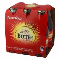 Bitter Carrefour pack de 6 botellas de 20 cl.