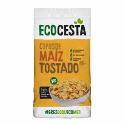 Copos de maíz tostado sin azúcar añadido EcoCesta 400 g.