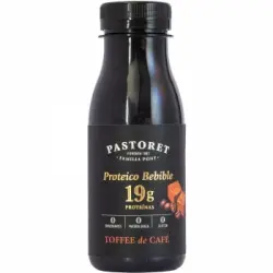 Yogur bebible alto en proteínas con toffee de café Pastoret sin gluten 250 g.