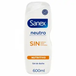 Gel de ducha neutro nutritivo Sanex 600 ml.