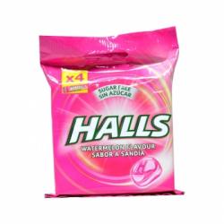 Caramelos sabor sandía Halls 4 paquetes de 32 g.