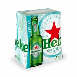 Cerveza Heineken silver pack de 6 botellas de 25 cl.