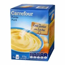 Puré de patatas con leche Carrefour 375 g.