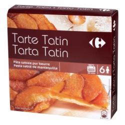 Tarta tatin ultacongelada Carrefour 600 g.