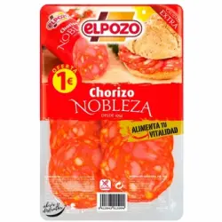 Chorizo nobleza El pozo sin gluten 70 g.