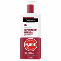 Loción corporal cica reparación intensa para piel seca Neutrogena 400 ml.