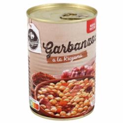 Garbanzos a la riojana Original Carrefour sin gluten 420 g.