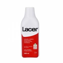 Colutorio de uso diario sin alcohol previene caries dental Lacer 500 ml.