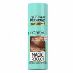 Tinte retoca raíces spray instantáneo castaño caoba Magic Retouch L'Oreal Paris 75 ml.